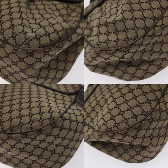CELINE Macadam Canvas Shoulder Bag Brown - Picture 10 of 12